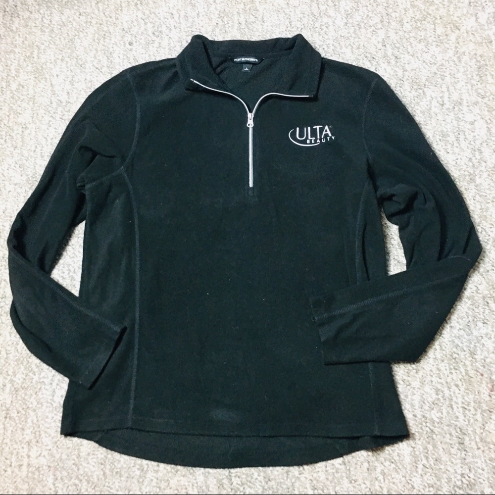 Port Authority Ulta Half Zipper Sweater Black Size Large